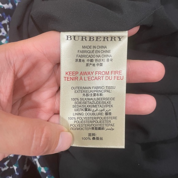 Burberry silk dress size 12 - Picture 4 of 5